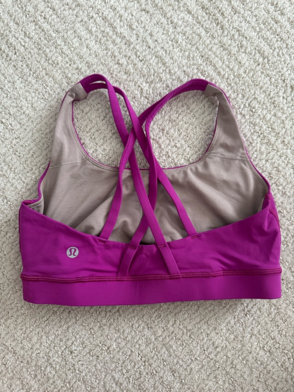 lululemon athletica Magenta Cross-Back Sports Bra